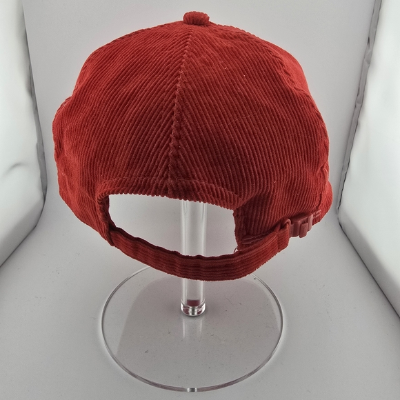 Vintage RMS Corduroy Rope Hat Red Cord Cap Nissin Made - Picture 4 of 7